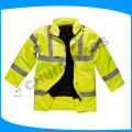 Fluo цвет hi vis бомбардировщик жакет, hi vis дождь жакет, hi vis водонепроницаемый жакет